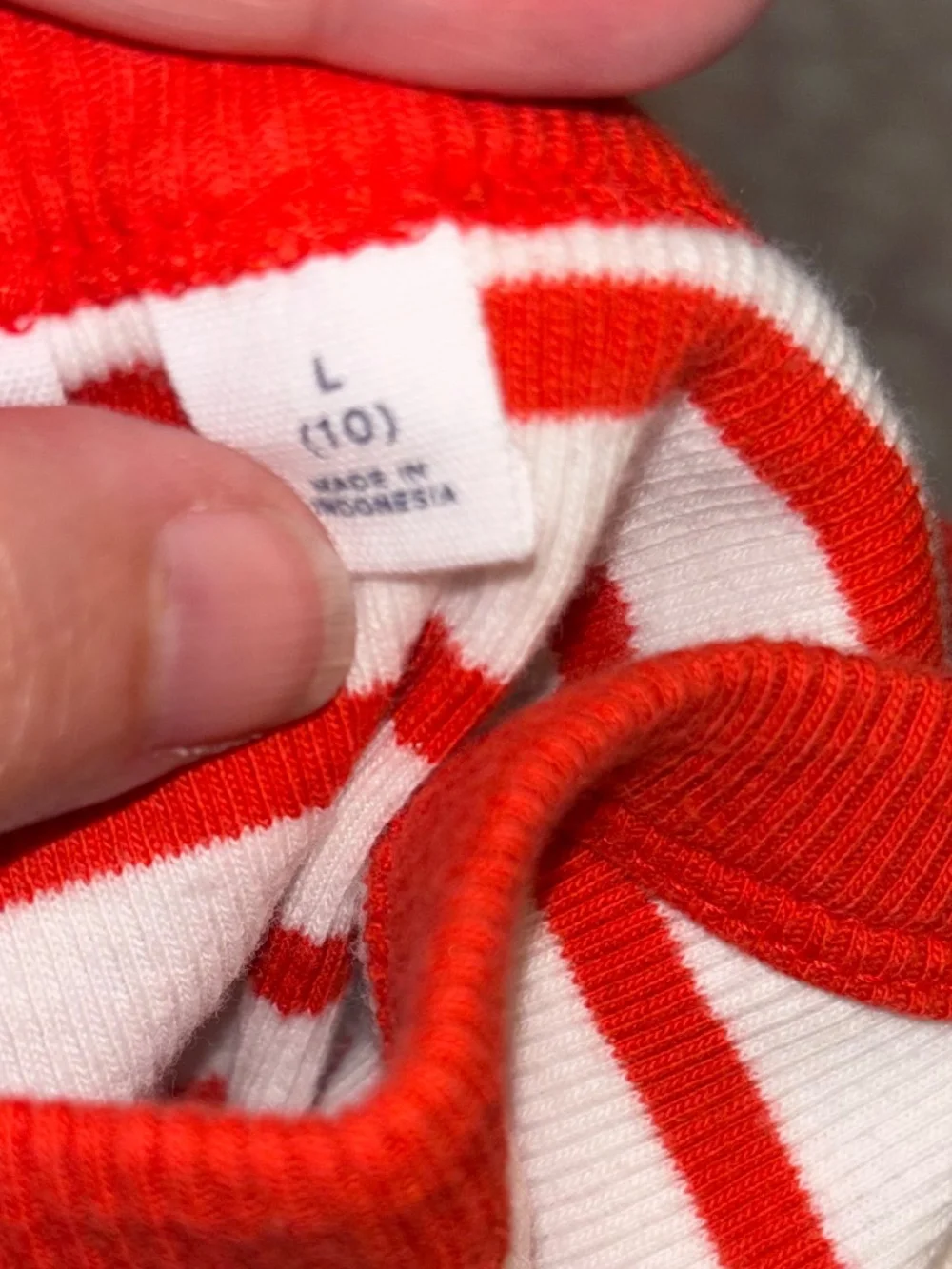 Red and White Striped Tank Top - Gap Kids (Sz 10)